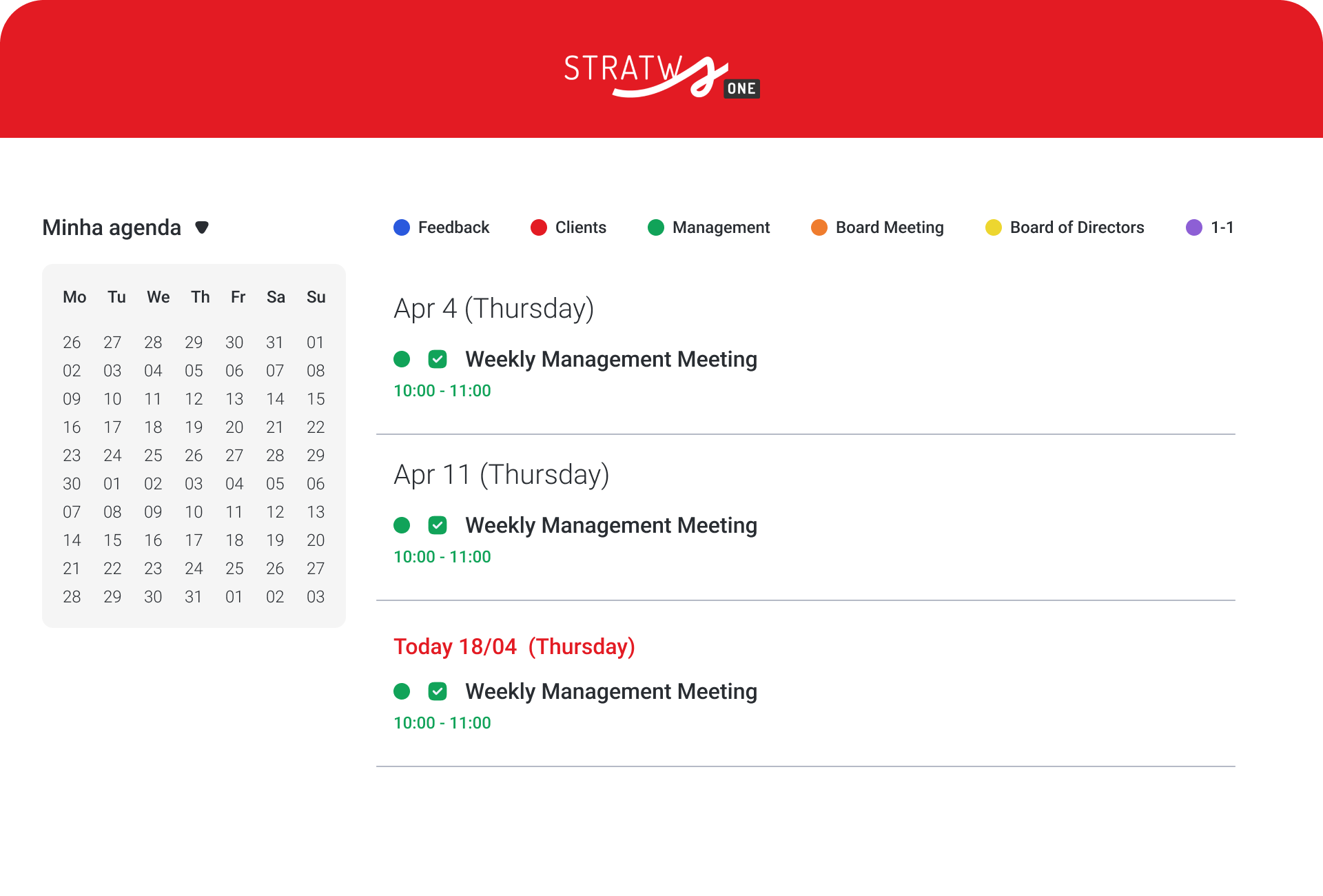 9 1 [STRATWS ONE] Corporate Meeting Management