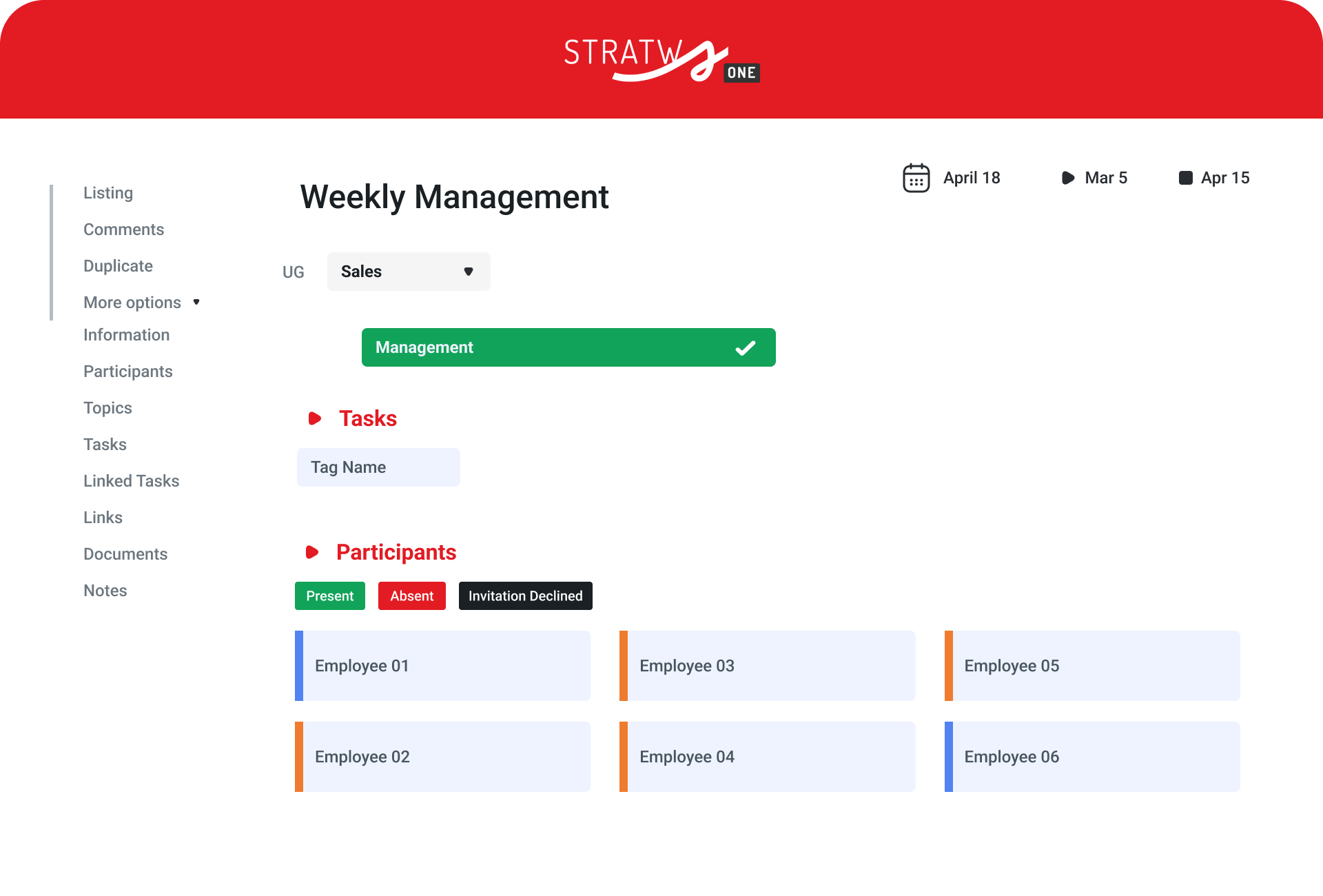 gestão de reuniões