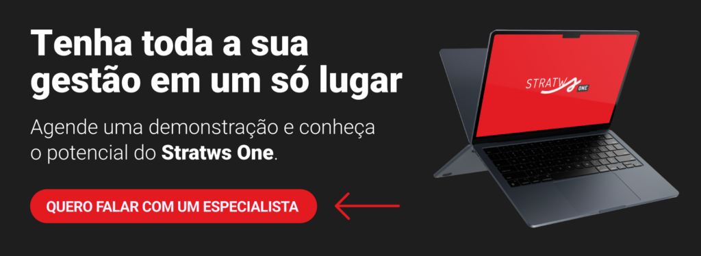 O que é PPR e PPL em uma empresa? 4 Banner do Stratws One com a chamada 'Tenha toda a sua gestão em um só lugar' e botão para agendar uma demonstração com um especialista.