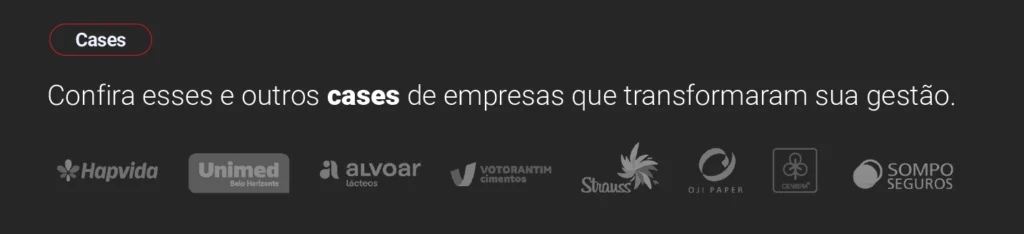 Imagem ilustrativa de empresas que transformaram a gestão de negócios com o Stratws One, software de gestão da Siteware. Na imagem, há marcas como Hapvida, Unimed, Alvor Alimentos, Votorantim Cimentos, Strauss, Oi Paper e Sompo Seguros.